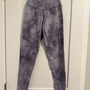 Purple Tie-Dye Leggings